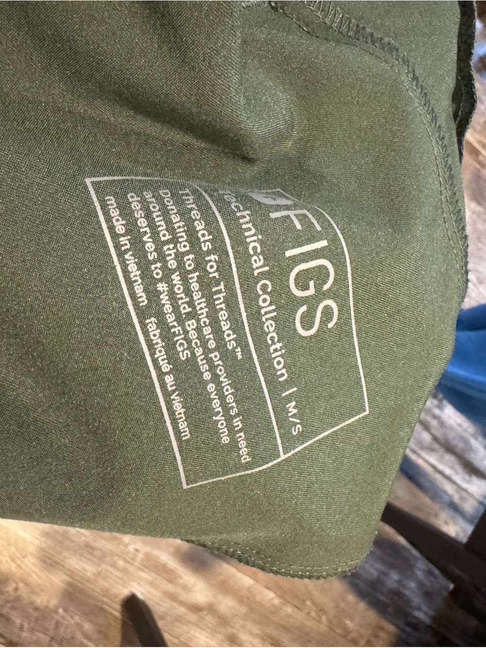 Figs Olive Green Jogger Scrub Pants - Picture 2 of 2